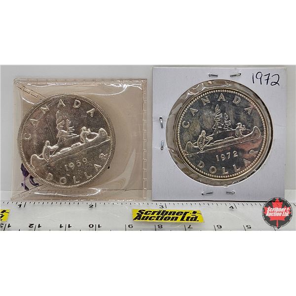 Canada Dollar (2): 1959; 1972