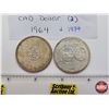 Image 1 : Canada Dollar (2): 1964 ; 1974