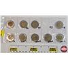 Image 1 : Canada $2 Toonies (9) : 1996; 1996; 1997; 1999; 2000; 2001; 2002; 2003; 2003