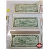 Image 5 : Canada Bills 1954 (6) : - $1 : Bouey/Rasminsky #RF0806514 - $1 : Beattie/Rasminsky #TN9722909 - $1 :