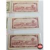Image 6 : Canada Bills 1954 (6) : - $1 : Bouey/Rasminsky #RF0806514 - $1 : Beattie/Rasminsky #TN9722909 - $1 :