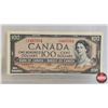 Image 2 : Canada $100 Bills 1954 (2): - Lawson/Bouey #CJ1485584 - Beattie/Coyne #AJ3210916