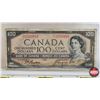 Image 3 : Canada $100 Bills 1954 (2): - Lawson/Bouey #CJ1485584 - Beattie/Coyne #AJ3210916