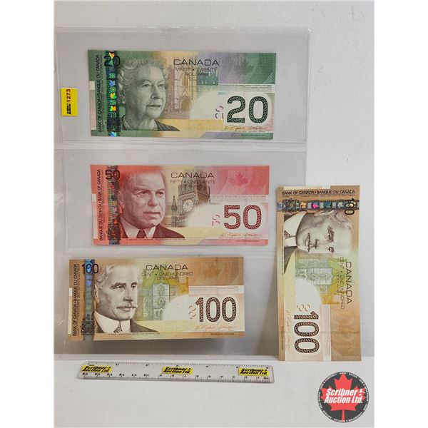 Canada Bills (4) : - 2004 $20 : Jenkins/Dodge #AYT8105021 - 2004 $50 : Jenkins/Dodge #AHA6603979 - 2