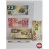 Image 2 : Canada Bills (4) : - 2004 $20 : Jenkins/Dodge #AYT8105021 - 2004 $50 : Jenkins/Dodge #AHA6603979 - 2