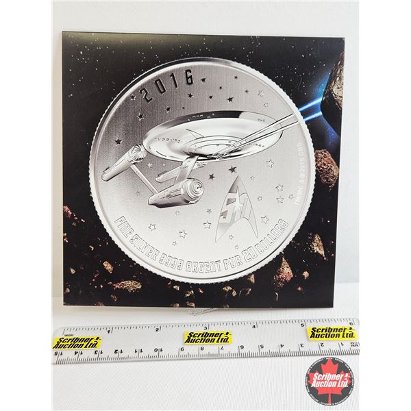 RCM Canada 2016 $20 Fine Silver : Star Trek™: Enterprise (99.99%) (GST Exempt)