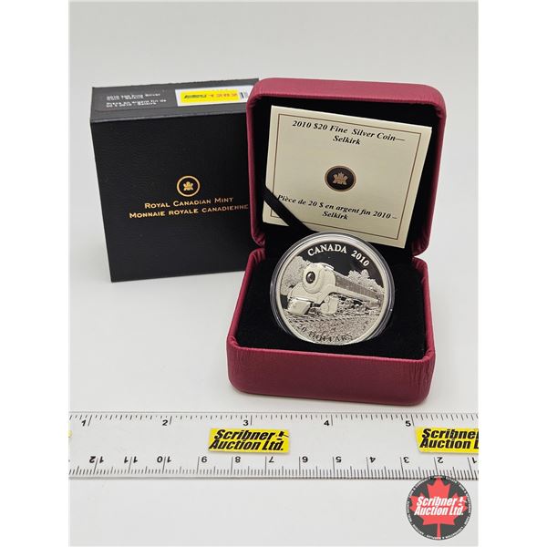 RCM Canada 2010 : $20 Fine Silver Coin : Selkirk (COA #7205) (99.99%) (GST Exempt)