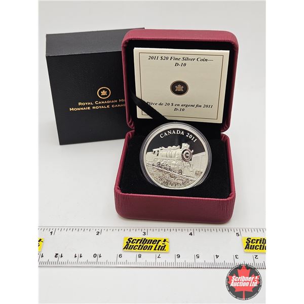 RCM Canada 2011 : $20 Fine Silver Coin : D-10 (COA #5359) (99.99%) (GST Exempt)