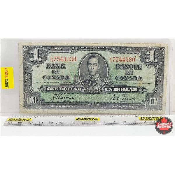 Bank of Canada $1 Bill 1937 : Coyne/Towers #KN7544330