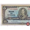 Image 2 : Bank of Canada $5 Bill 1937 : Gordon/Towers #HC9718966