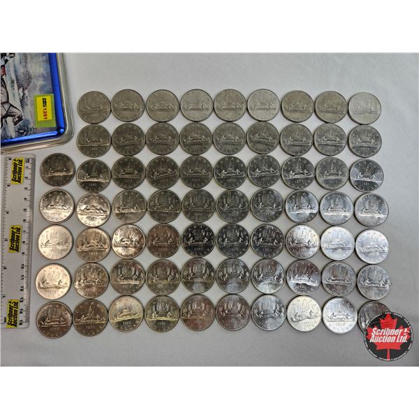 Canada Dollars (68) : 1975; 1976; 1979; 1980 (In Tin)