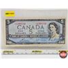 Image 1 : Canada $5 Bill 1954 : Bouey/Rasminsky #VX1389556