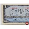 Image 2 : Canada $5 Bill 1954 : Bouey/Rasminsky #VX1389556
