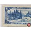 Image 5 : Canada $5 Bill 1954 : Bouey/Rasminsky #VX1389556