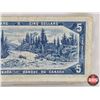 Image 6 : Canada $5 Bill 1954 : Bouey/Rasminsky #VX1389556