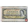Image 3 : Canada $20 Bills 1954 (3) : "KE" Prefix - Beattie/Coyne #KE1302989 - Beattie/Coyne #KE4885393 - Beat