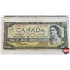 Image 4 : Canada $20 Bills 1954 (3) : "KE" Prefix - Beattie/Coyne #KE1302989 - Beattie/Coyne #KE4885393 - Beat