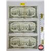 Image 5 : Canada $20 Bills 1954 (3) : "KE" Prefix - Beattie/Coyne #KE1302989 - Beattie/Coyne #KE4885393 - Beat