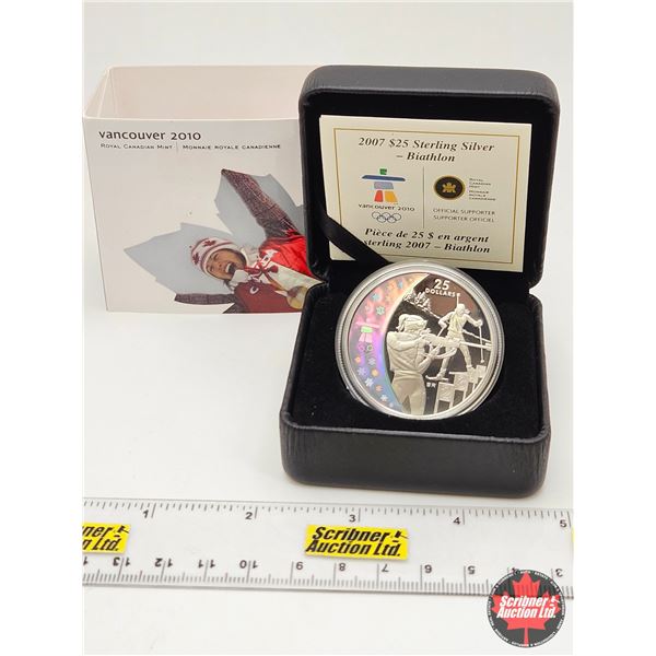 RCM Canada 2007 : $25 Sterling Silver : Biathlon (COA #3579) (92.5%)