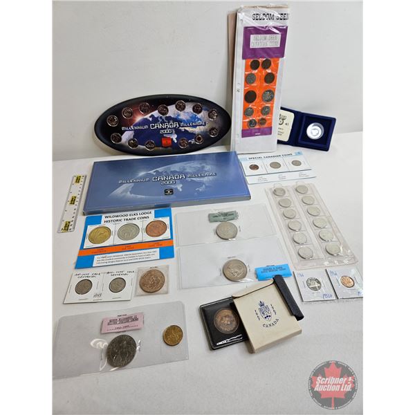 Collector Combo :  - RCM Canada Millennium Quarter Set 2000 - Canada Coins (30) Variety One Cent; Fi