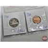 Image 7 : Collector Combo :  - RCM Canada Millennium Quarter Set 2000 - Canada Coins (30) Variety One Cent; Fi