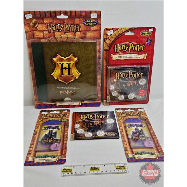 RCM Reel Coinz Collectible "Harry Potter" Sets (5): Unopened - 3 Medallion Mystery Pack - 3 Medallio