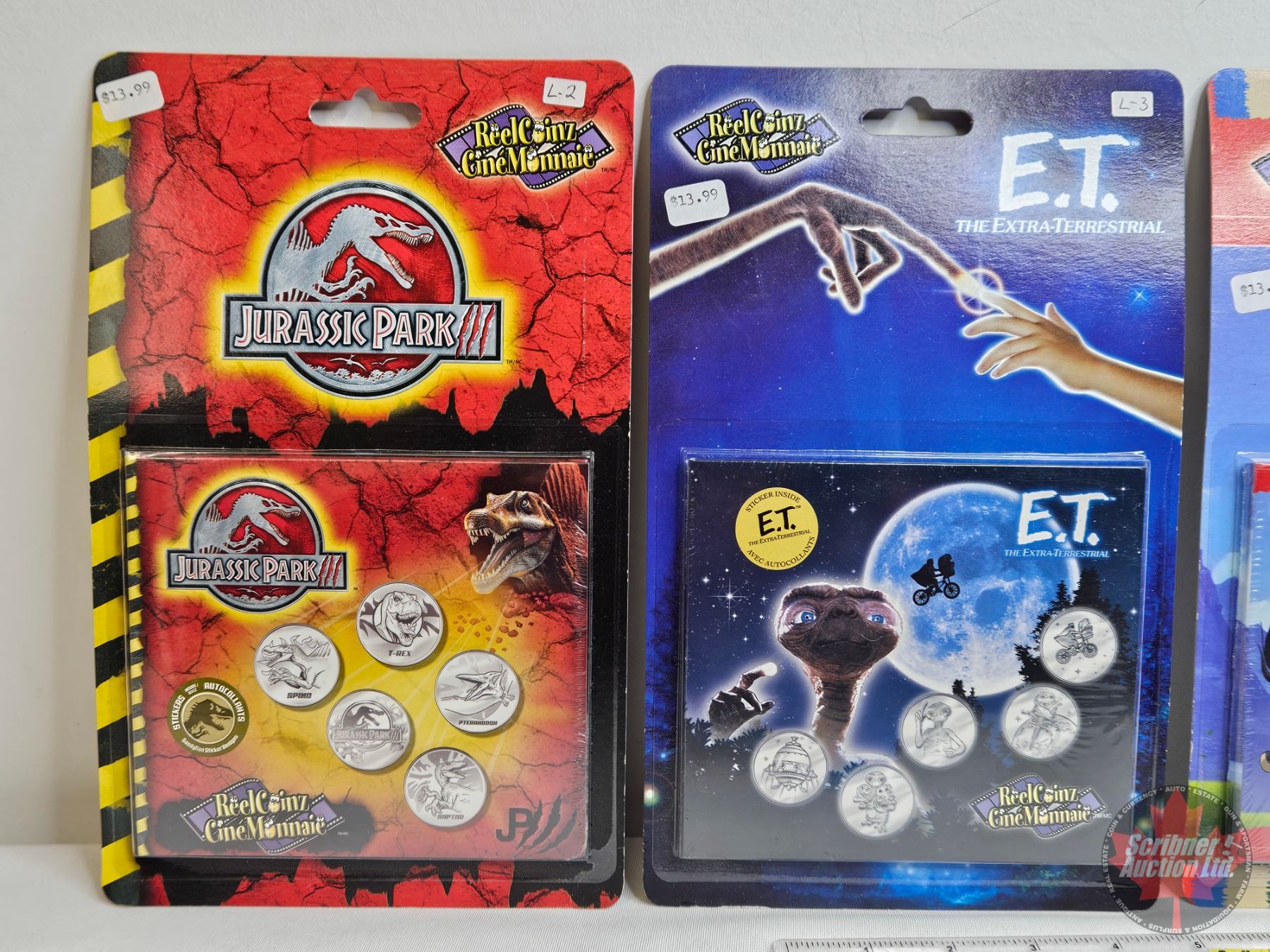 Shrek Coin Set RCM Reel Coinz Collectible 5-Coin Sets (4): Unopened - SHREK - Jurassic ...