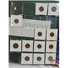 Image 4 : BINDER LOT - BULK BUY : Canada One Cent (190 Coins) (Green Binder) (Variety Intermittent : 1920's - 