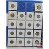 Image 4 : BINDER LOT - BULK BUY : Canada Five Cent (191 Coins) (Blue Binder) (Variety Intermittent : 1930's - 