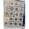 Image 17 : BINDER LOT - BULK BUY : Canada Fifty Cent (146 Coins) (Green Binder) (Variety Intermittent : 1950's 