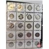 Image 19 : BINDER LOT - BULK BUY : Canada Fifty Cent (146 Coins) (Green Binder) (Variety Intermittent : 1950's 
