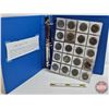 Image 1 : BINDER LOT - BULK BUY : Canada Dollars (64 Coins) (Blue Binder) (Variety Intermittent : 1960's ; 197