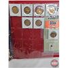 Image 11 : BINDER LOT - BULK BUY : Canada Loonie Dollars (100 Coins) (Red Binder) (Variety Intermittent : 1990'