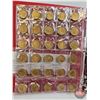 Image 8 : BINDER LOT - BULK BUY : Canada Loonie Dollars (100 Coins) (Red Binder) (Variety Intermittent : 1990'