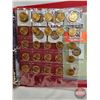 Image 9 : BINDER LOT - BULK BUY : Canada Loonie Dollars (100 Coins) (Red Binder) (Variety Intermittent : 1990'