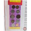 Image 8 : BINDER LOT - BULK BUY : Canada Coins : One Cent; Five Cent; Fifty Cent (110 Coins) (Blue Binder) (Va