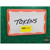 Image 11 : BINDER LOT - BULK BUY : TOKENS - VARIETY (49) (Green Binder) (See Handwritten List in Photos)