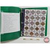 Image 1 : BINDER LOT - BULK BUY : TOKENS - VARIETY (49) (Green Binder) (See Handwritten List in Photos)