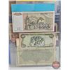 Image 18 : BINDER LOT - BULK BUY : FOREIGN BILLS/NOTES - VARIETY (90+) (Blue Binder) (See Handwritten List in P