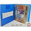 Image 1 : BINDER LOT - BULK BUY : FOREIGN BILLS/NOTES - VARIETY (90+) (Blue Binder) (See Handwritten List in P