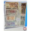 Image 33 : BINDER LOT - BULK BUY : FOREIGN BILLS/NOTES - VARIETY (90+) (Blue Binder) (See Handwritten List in P