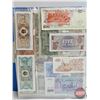 Image 34 : BINDER LOT - BULK BUY : FOREIGN BILLS/NOTES - VARIETY (90+) (Blue Binder) (See Handwritten List in P