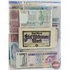 Image 44 : BINDER LOT - BULK BUY : FOREIGN BILLS/NOTES - VARIETY (90+) (Blue Binder) (See Handwritten List in P