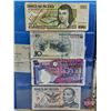 Image 4 : BINDER LOT - BULK BUY : FOREIGN BILLS/NOTES - VARIETY (90+) (Blue Binder) (See Handwritten List in P