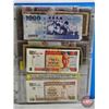 Image 9 : BINDER LOT - BULK BUY : FOREIGN BILLS/NOTES - VARIETY (90+) (Blue Binder) (See Handwritten List in P