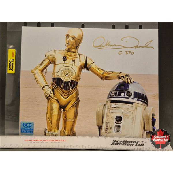 Autographed 8x10 Photo : Star Wars - Anthony Daniels C3PO (Certified : GGC)