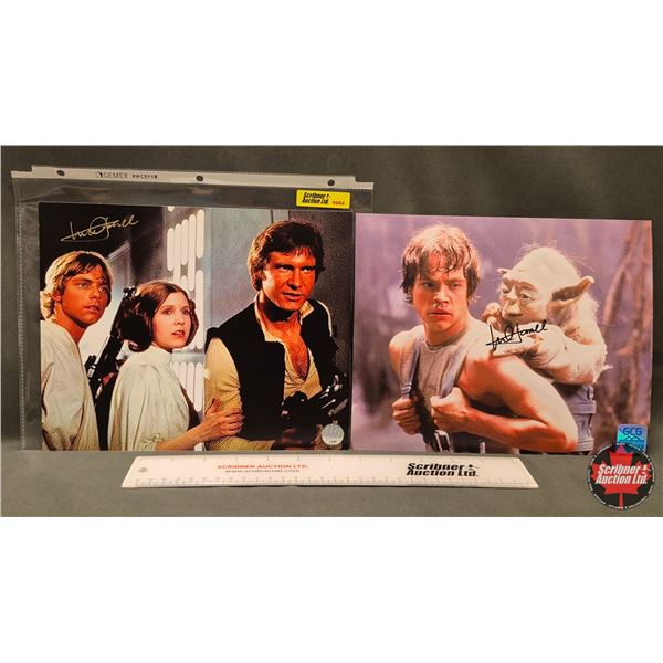 Autographed 8x10 Photos (2) : Star Wars - Mark Hamill (Certified : GGC & KB Authentics)