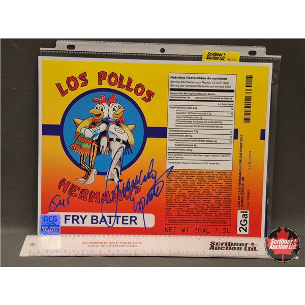 Autographed Ephemera : Breaking Bad - Los Pollos - Giancarlo Esposito "Gus" (Certified : GCG)