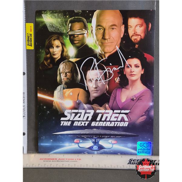 Autographed 8x10 Photo : Star Trek The Next Generation - Patrick Stewart (Certified : GCG)
