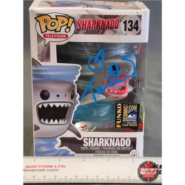 Autographed Funko POP Vinyl Figure : Sharknado - Tara Reid (Box Measures : 6-1/2"H x 4-1/2"W x 3-1/2